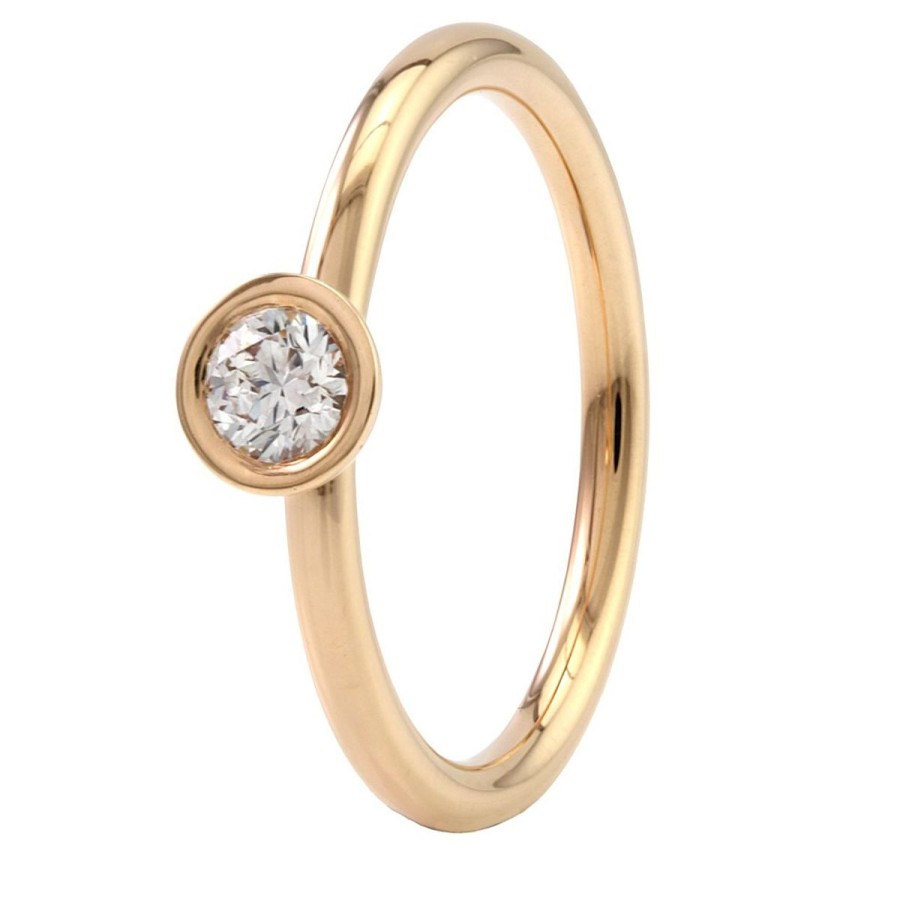 Sormukset Tillander | Tillander Black Label Emelie -Timanttisormus (0,25 Ct) 18K Keltakulta